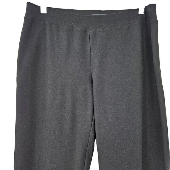 Eileen Fisher System Washable Stretch Crepe Slim Ankle Pant Black Women’s Size S - Picture 3 of 11